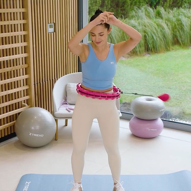 Hula-Hoop mit Gewicht XTREXO TXO-B4Z036-PK Rosa 11