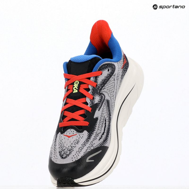 Kinder-Laufschuhe HOKA Clifton 10 foggy grey/black 10