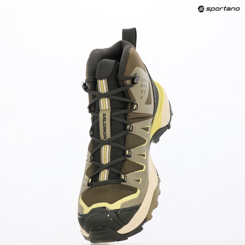 Trekkingschuhe Herren Salomon X Ultra 360 Edge Mid GTX olive night/aloe 9