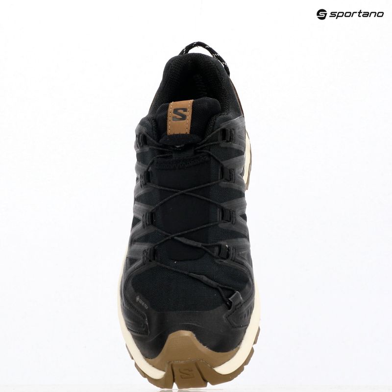 Damen-Laufschuhe Salomon XA PRO 3D V9 GTX Lifelong schwarz/coyote braun/vanille eis 9