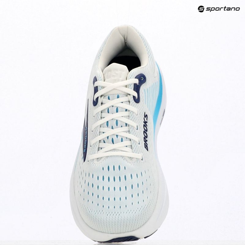 Brooks Ghost Max Herrens Laufschuhe 3 bright white/beacon blue/teal 17