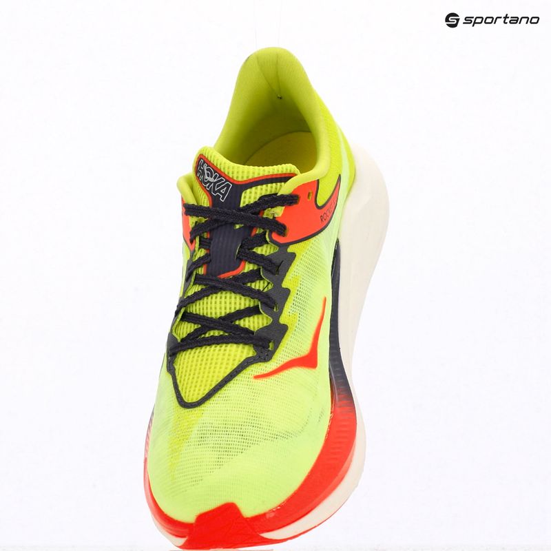 Laufschuhe HOKA Rocket X 3 neon yuzu/squid ink 9