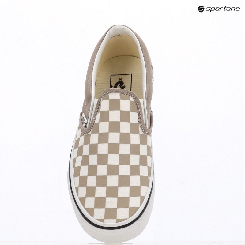 Schuhe Vans Ua Classic Slip-On color theory checkerboard mushroom 6