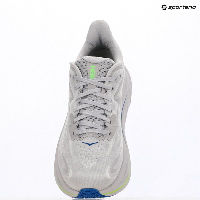 Herren Laufschuhe HOKA Clifton 10 ash grey/neon green 10