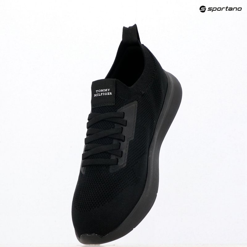 Herrenschuhe Tommy Hilfiger Lightweight Knitted Runner black 9