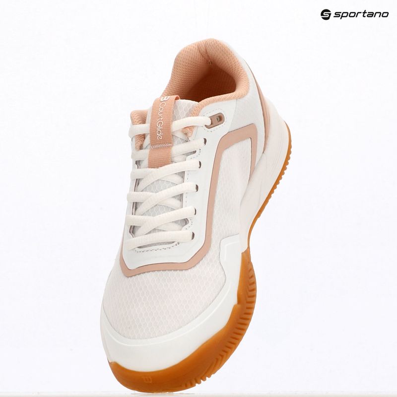 Damentennisschuhe Wilson Courtglide white/cameo rose/gum 11