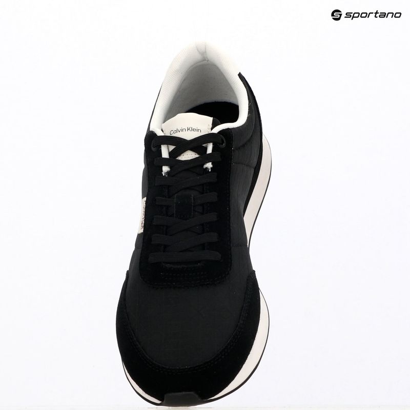 Herrenschuhe Calvin Klein HM0HM02140 Retro Runner Ripstop Aop black/bright white 9