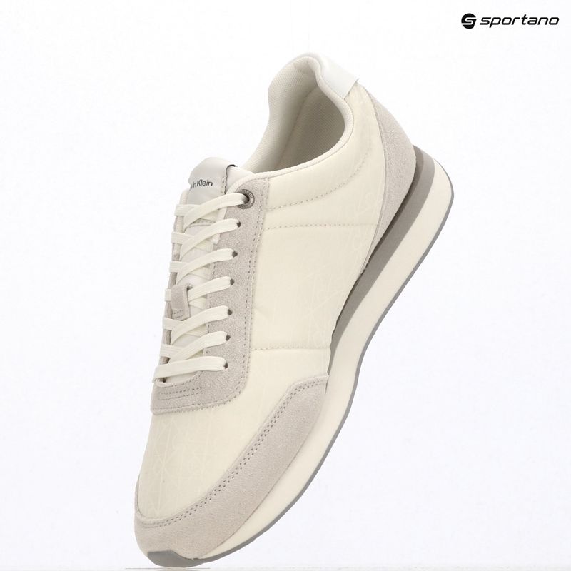 Herrenschuhe Calvin Klein HM0HM02140 Retro Runner Ripstop Aop marshmallow/bright white 9