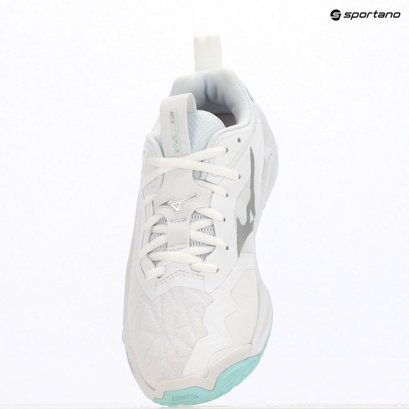 Handballschuhe Damen Mizuno Wave Stealth Neo 2 white/blue tint 9
