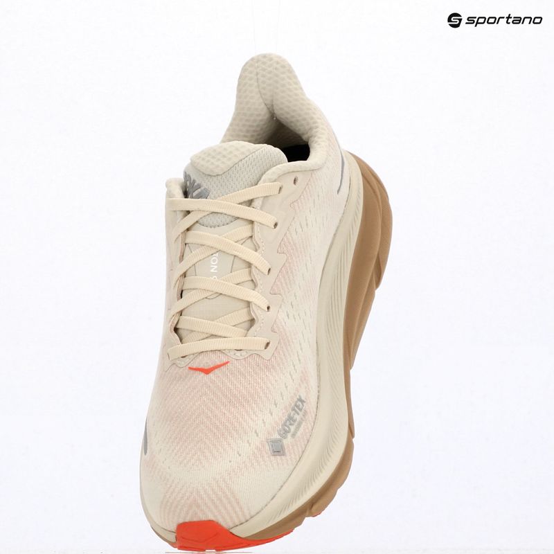 Damen Laufschuhe HOKA Clifton 9 GTX eggshell/khaki 10