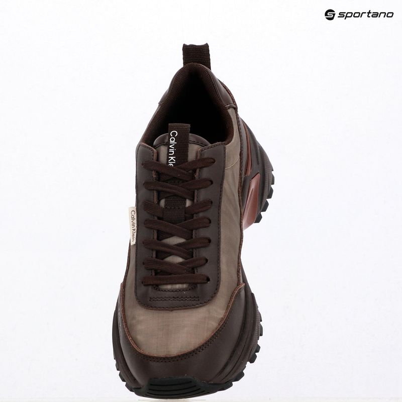 Damenschuhe Calvin Klein HW0HW02999 Hike Runner Organza Met Leather bordeaux/rhubarb 9