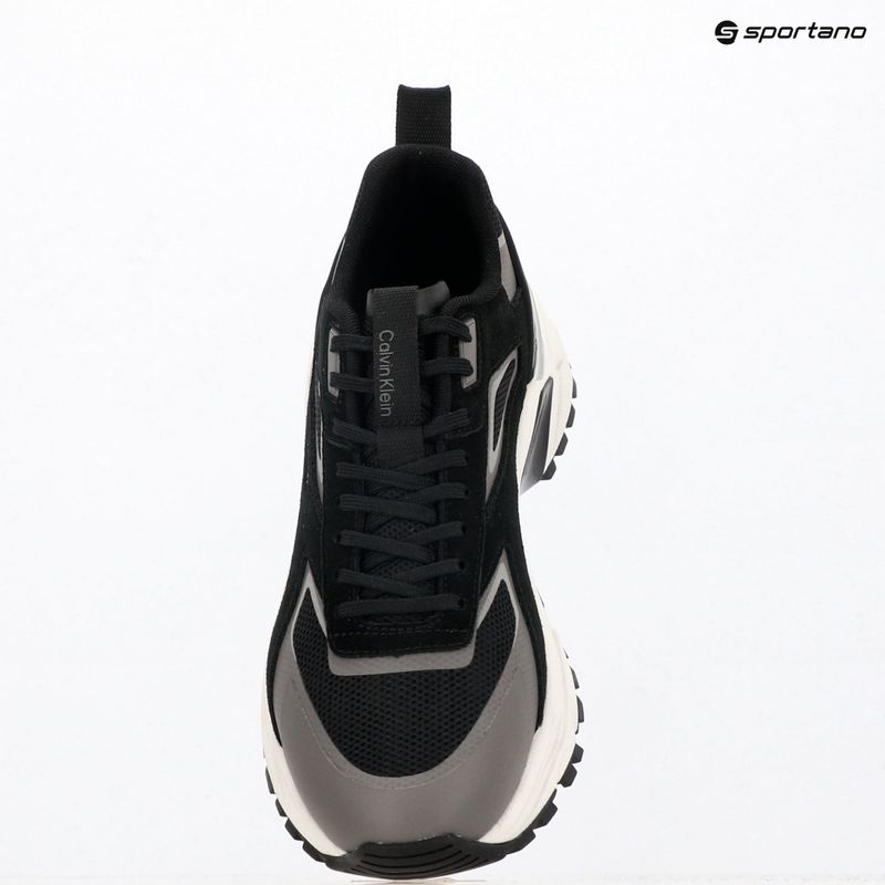 Herren Schuhe Calvin Klein HM0HM02220 Hike Runner Stripe Mix Nylon Suede black/granite road 9
