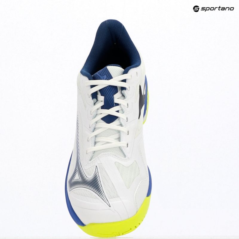 Tennisschuhe Mizuno Wave Exceed Court AC white/dazzling blue/lightning 9