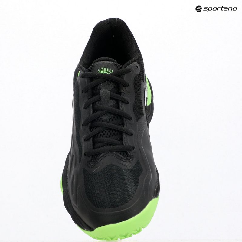 Padelschuhe Mizuno Wave Enforce Court Padel black/foliage green/glowing ap 9