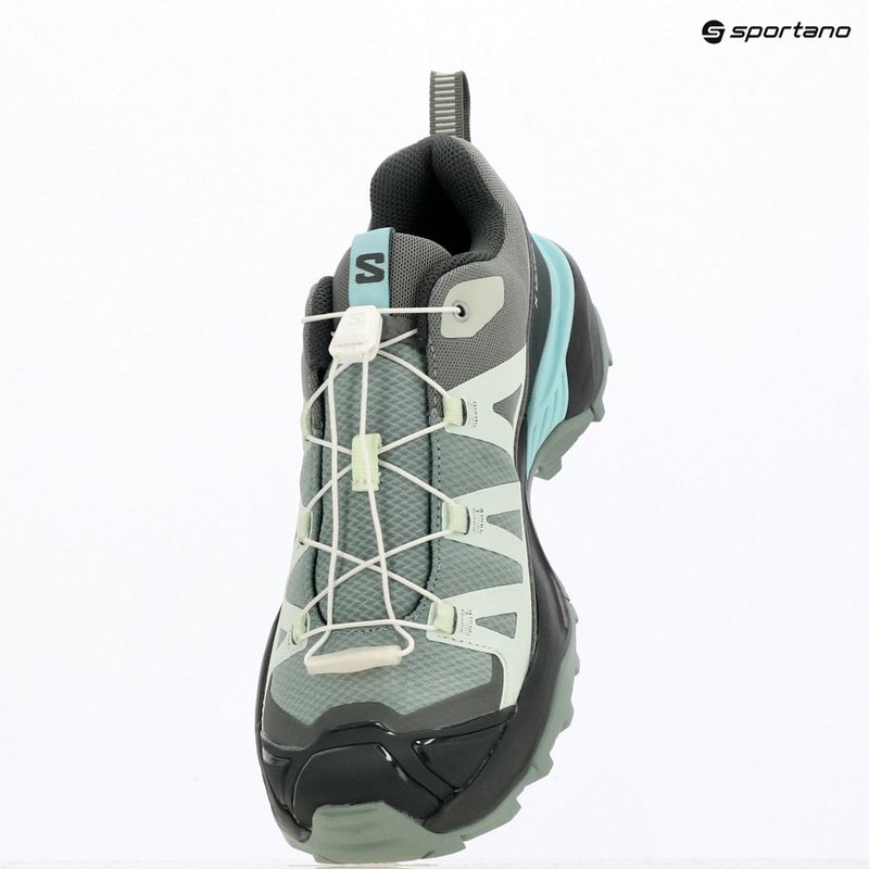 Trekkingschuhe Damen Salomon X Ultra 360 green milieu/uban chic/clearly aqua 18