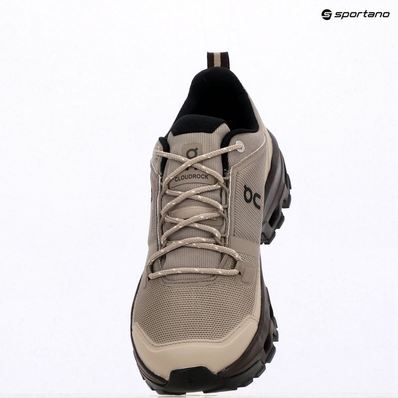 Damenschuhe On Cloudrock Low Waterproof cinder/ox 9