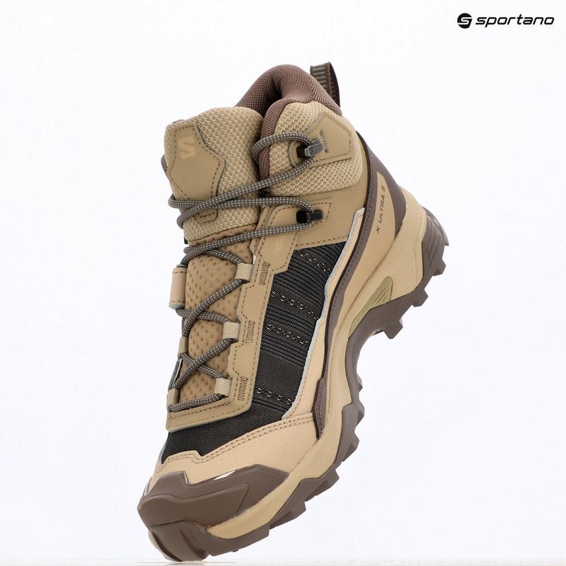 Trekkingschuhe Damen Salomon X Ultra 5 MID GTX iron/dsrtan/gre 10