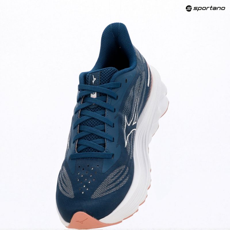 Damen-Laufschuhe Mizuno Wave Skyrise 7 sailor blue/white/rose elegance 7