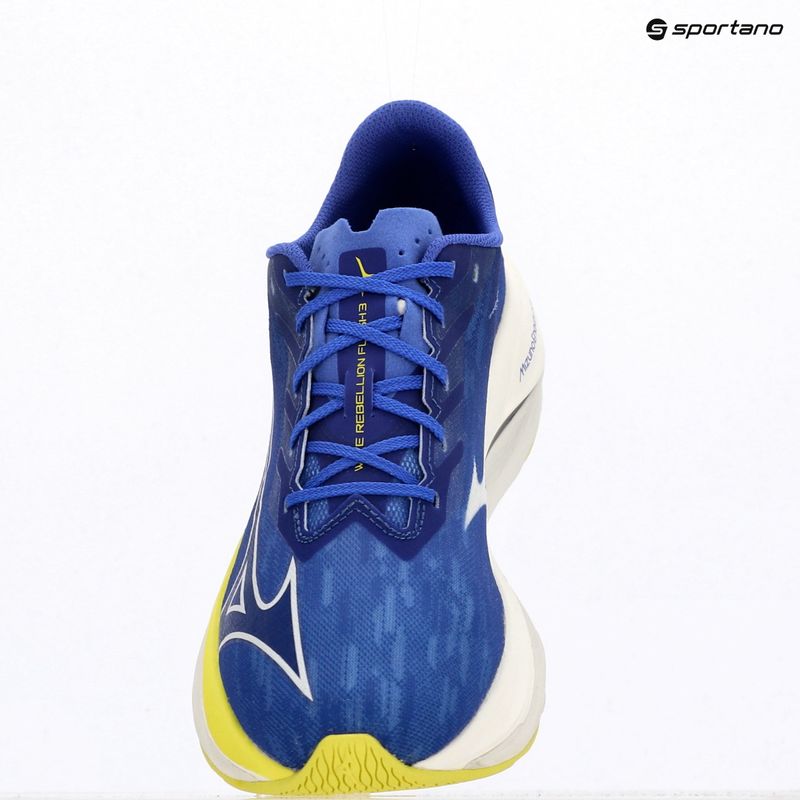 Herren-Laufschuhe Mizuno Wave Rebellion Flash 3 dazzling blue/surf the web/fortune yellow 4