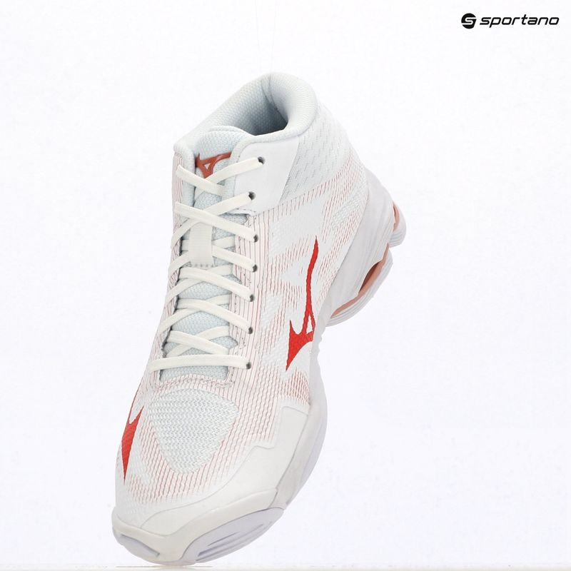 Damen-Volleyballschuhe Mizuno Wave Lightning Pro Mid white/rose elegance/lava falls 4