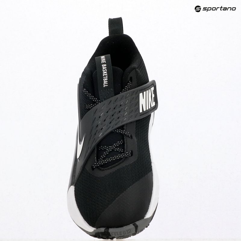 Nike Team Hustle D 12 Schuhe schwarz/anthrazit/weiß 9