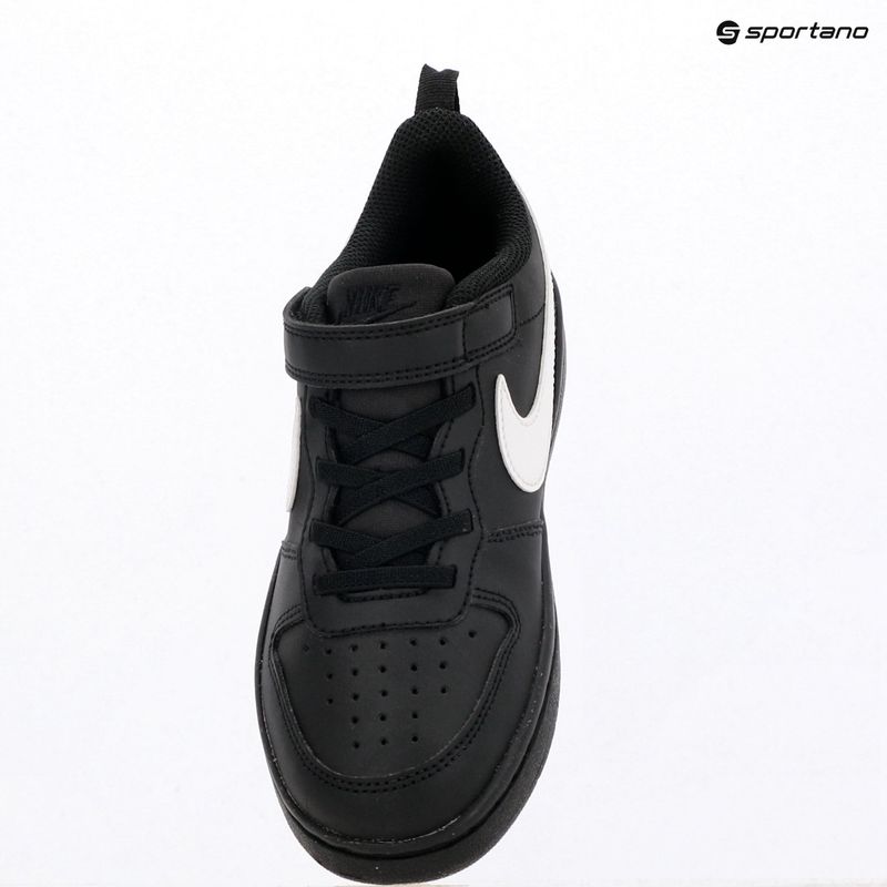 Kinderschuhe Nike Court Borough Low Recraft black/black/white 6