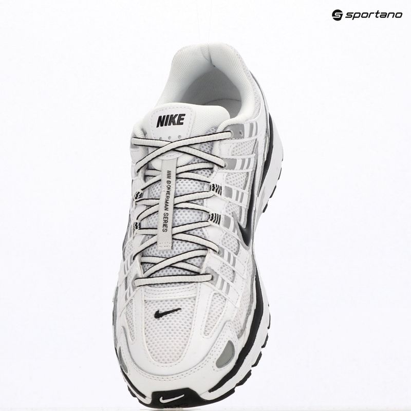 Herren Schuhe Nike P-6000 white/metallic silver/black/black 6