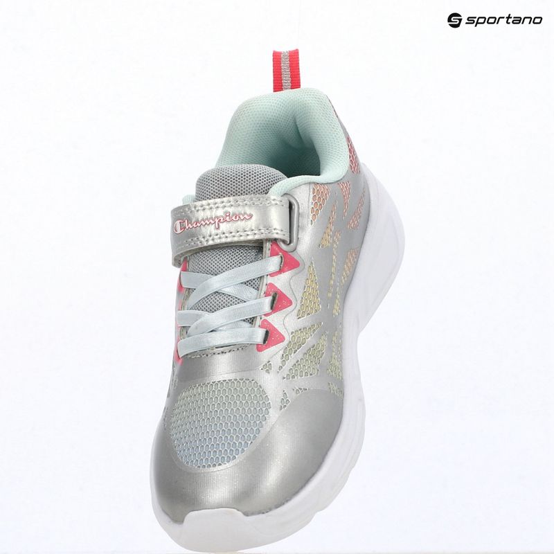 Kinderschuhe Champion Wave Tri G PS Low Cut silver/blue burgundy/imperial light blue 10