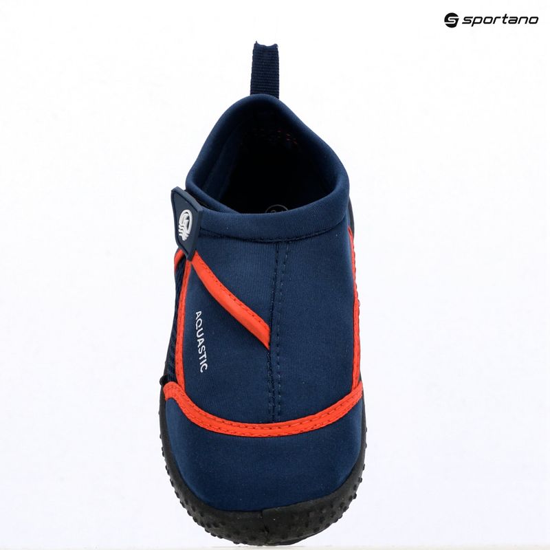 Kinder Wasserschuhe AQUASTIC Nino navy blue/red 13