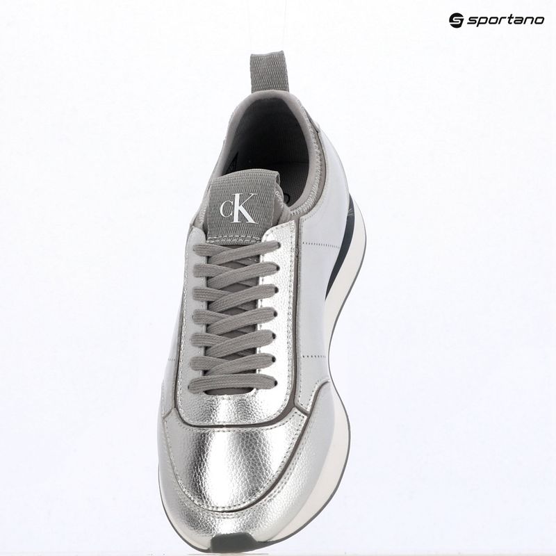 Damen-Schuhe Calvin Klein HW0HW03287 Retro Runner Metallic silver 9