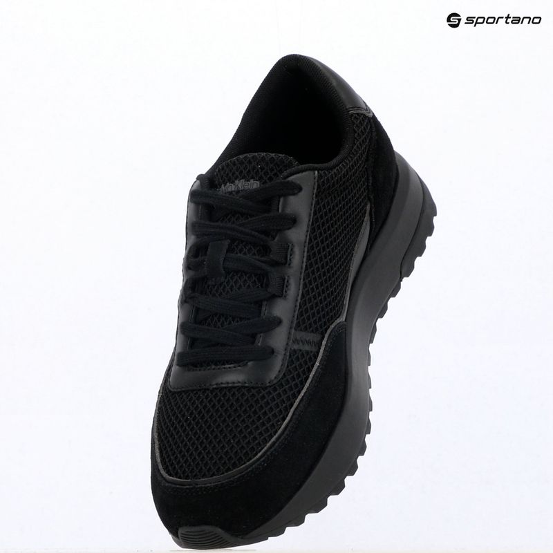 Herren Schuhe Calvin Klein HM0HM02215 City Runner Laceup Nylon Recycled Suede triple black 9