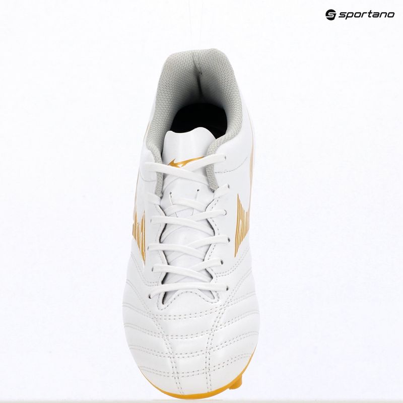 Kinder-Fußballschuhe Mizuno Monarcida Neo III Select FG white/mp gold 11