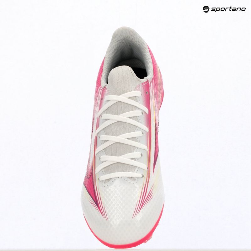Kinder-Fußballschuhe Mizuno Alfa III Select Jr FG white/fuchsia purple 10