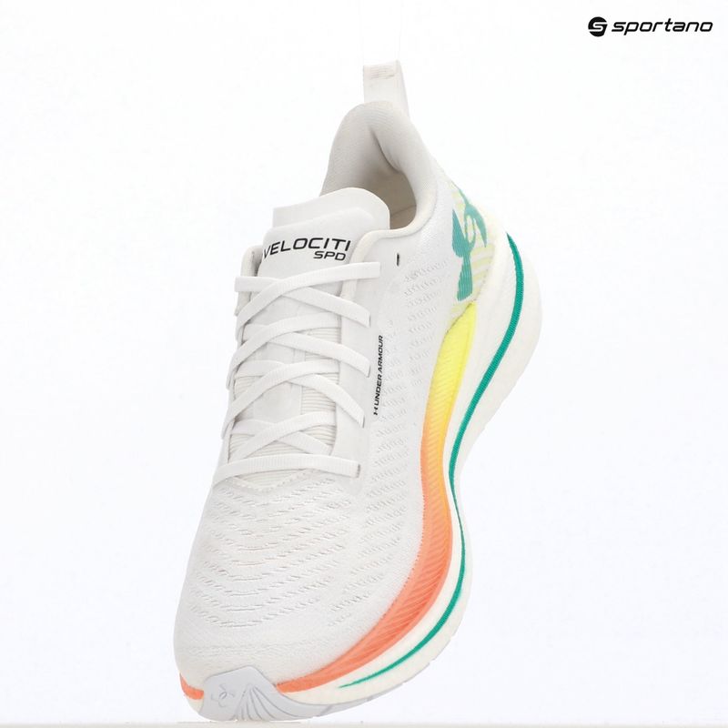 Damen-Laufschuhe Under Armour Velociti SPD white/orange bloc/metallic silver 9