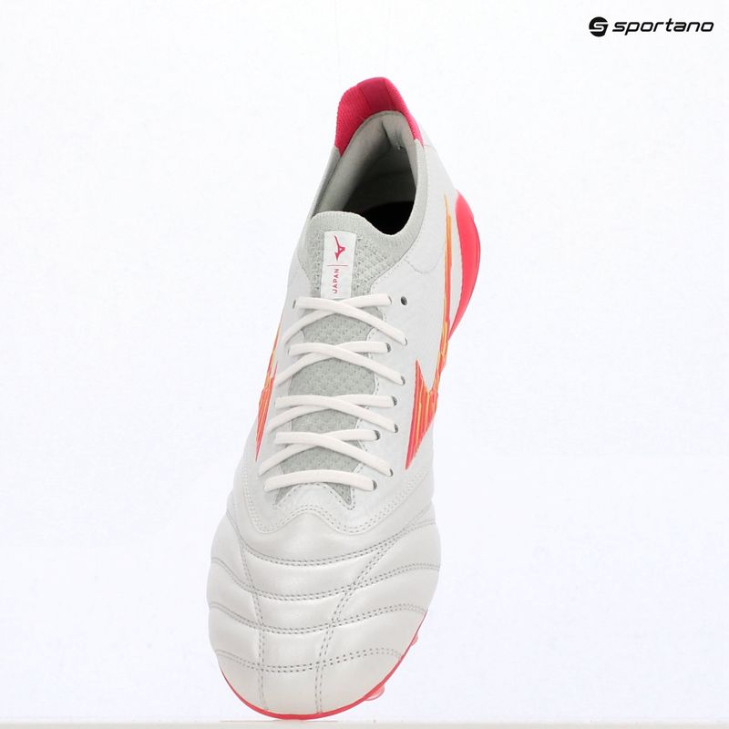 Fußballschuhe Mizuno Morelia Neo IV Beta Japan FG white/pink tetra/fuchsia purple 12