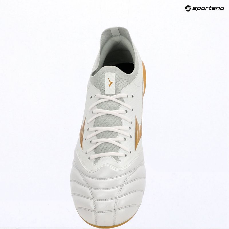 Fußballschuhe Mizuno Morelia Neo IV Beta Elite AG white/mp gold/cool gray 3c 12