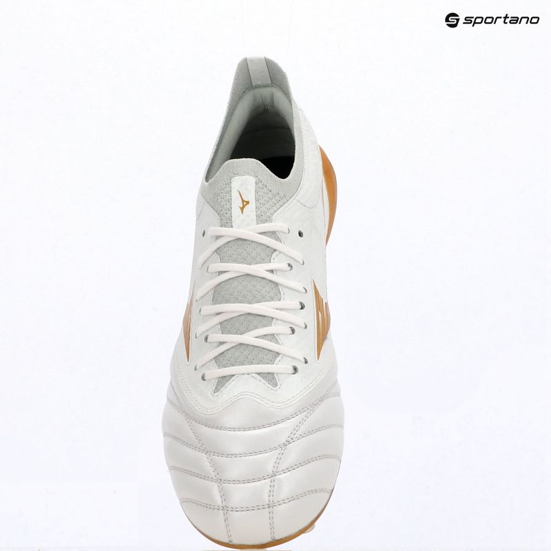 Fußballschuhe Mizuno Morelia Neo IV Beta Elite FG white/mp gold/cool gray 3c 12