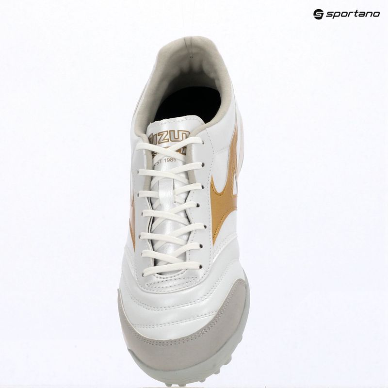 Fußballschuhe Mizuno Morelia Sala Pro TF white/football gold/galaxy silver 15