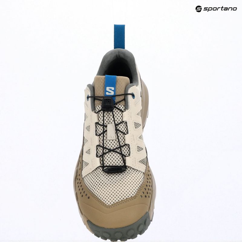 Herren-Trekkingschuhe Salomon Techamphibian 5 rainy day/desert tan/mykonos blue 13