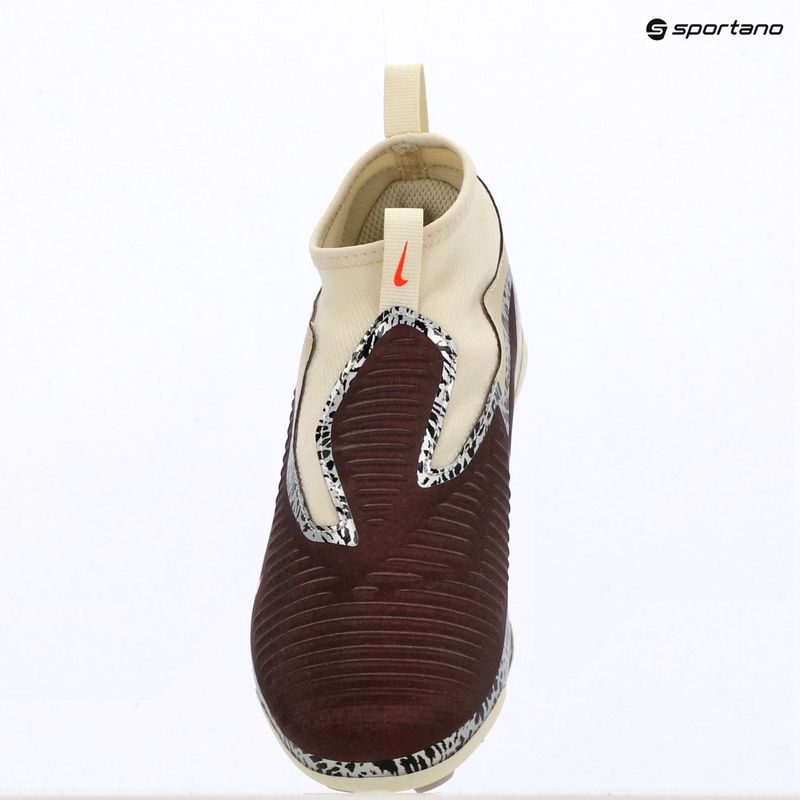 Kinder-Fußballschuhe Nike United Jr. Phantom 6 High Academy MG burgundy crush/fossil/university red 9