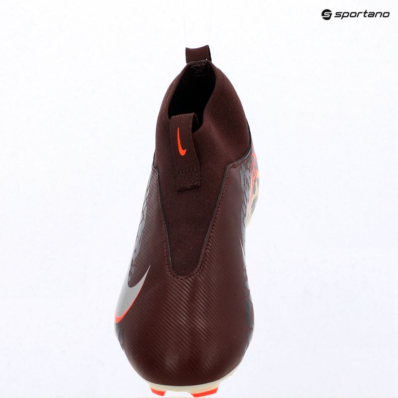 Kinder-Fußballschuhe Nike United Jr. Mercurial Superfly 10 Academy MG burgundy crush/metallic silver 9