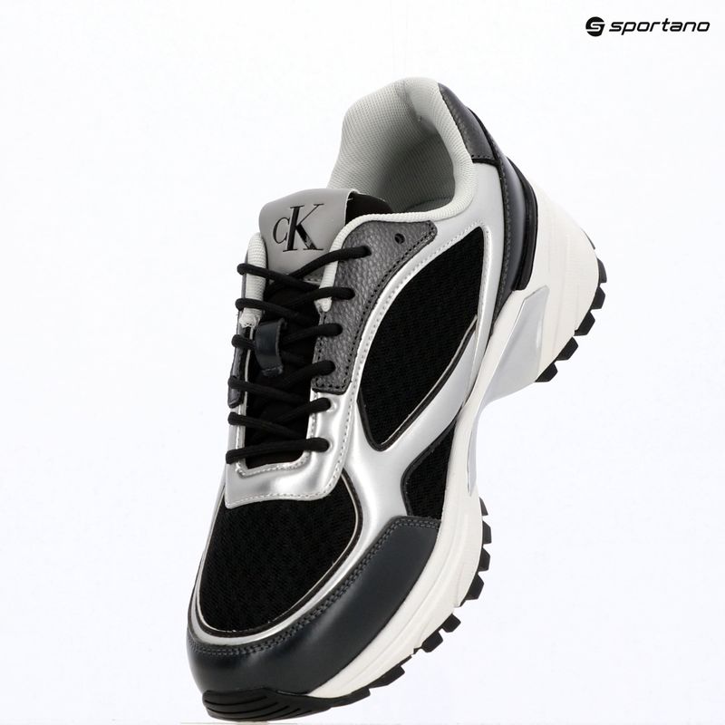 Herren Schuhe Calvin Klein YM0YM01402 Hike Runner Laceup Mesh Mix black/silver 9