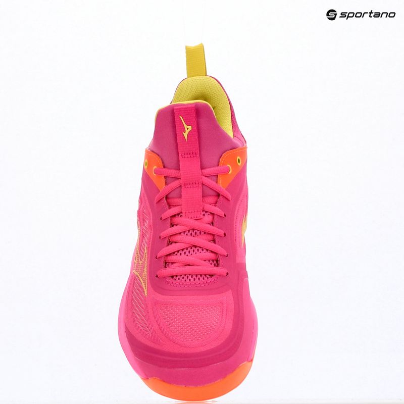 Volleyballschuhe Mizuno Wave Luminous 3 mugen pink tetra/fortune yellow/ligh 15
