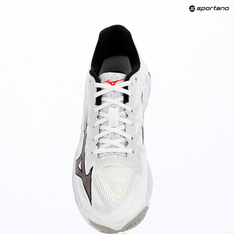 Volleyballschuhe Mizuno Wave Lightning Elite white/black/fiery red 15