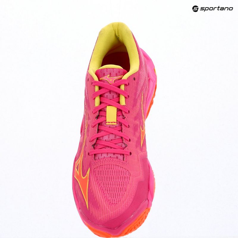 Volleyballschuhe Mizuno Wave Lightning Elite pink tetra/fortune yellow/ligh 15