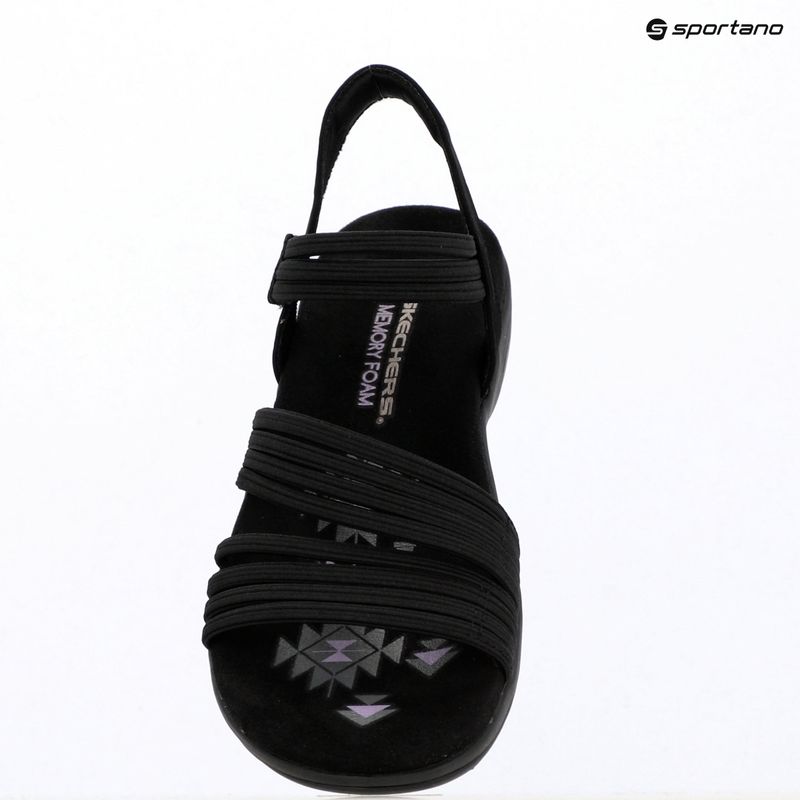 Damensandalen SKECHERS Reggae Slim Coffee Run black 11