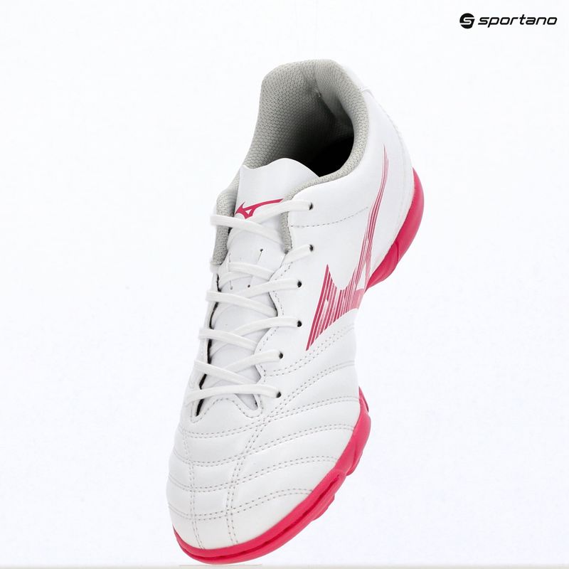 Kinder-Fußballschuhe Mizuno Monarcida Neo III Select Jr AS white/fuchsia purple 12