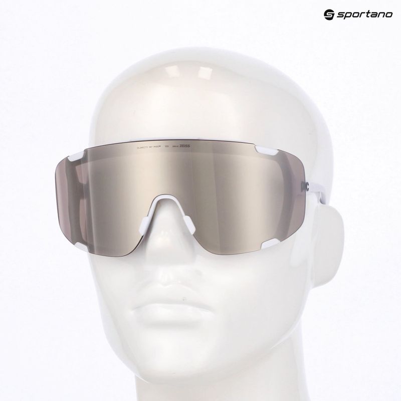 Sonnenbrille POC Devour hydrogen white/clarity road/sunny silver 6