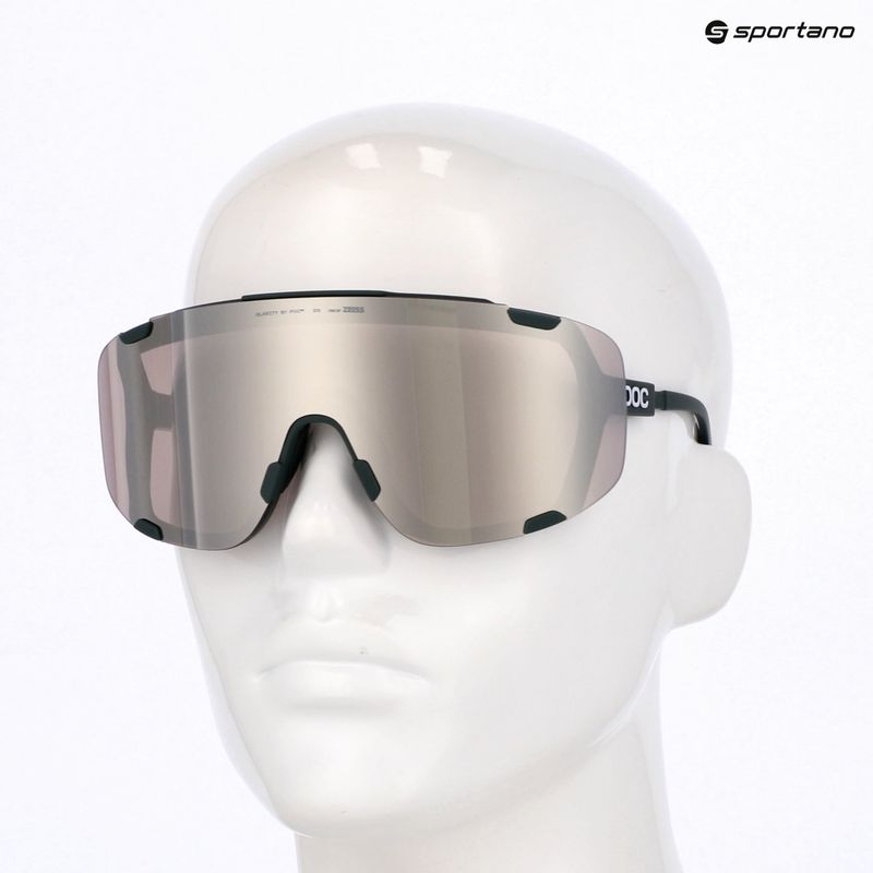 Sonnenbrille POC Devour pargasite green/clarity road/sunny silver 5