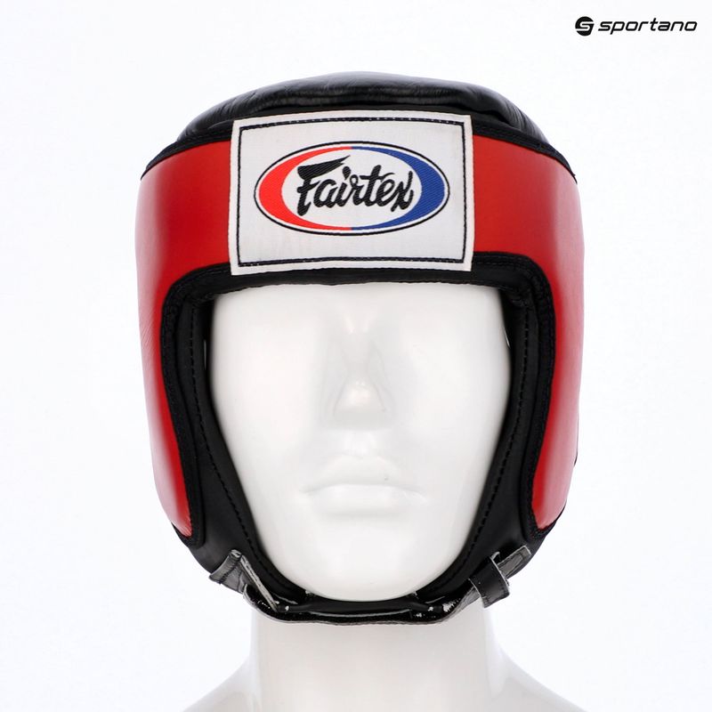 Schutzhelm Fairtex Muay Thai & Kickboxing Competition red 6